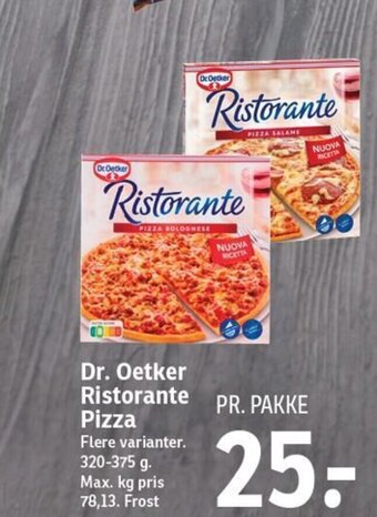 SPAR Dr. Oetker Ristorante Pizza tilbud
