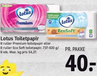 SPAR Lotus Toiletpapir tilbud