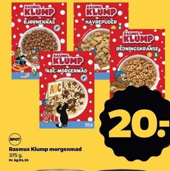 Rasmus Klump morgenmad