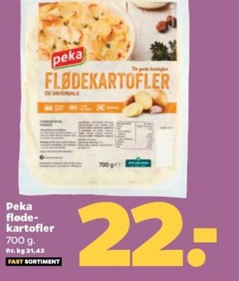 Netto Peka fløde-kartofler 700 g. tilbud