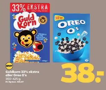 Netto Guldkorn 33% ekstra eller Oreo O's tilbud