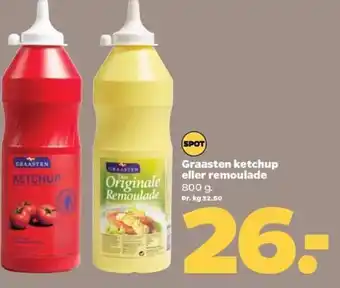 Netto Graasten ketchup eller remoulade 800 g. tilbud