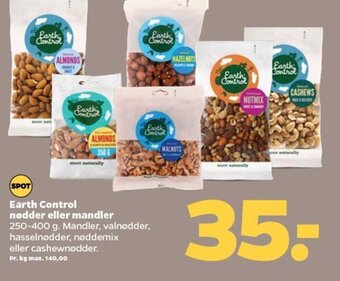 Netto Earth Control nødder eller mandler tilbud