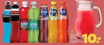 Netto Powerade, Scoop eller Fun 50 cl. + pant. tilbud