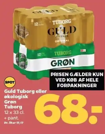 Netto Guld Tuborg eller økologisk Tuborg tilbud