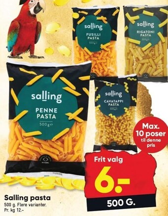 Bilka Salling pasta tilbud