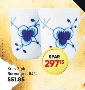 Bilka Krus 2 pk. tilbud