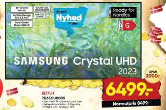 Bilka Samsung 65 crystal uhd 4k smart tv tilbud