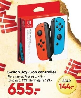 Bilka Switch joy-con controller tilbud