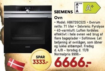 Bilka Siemens ovn tilbud