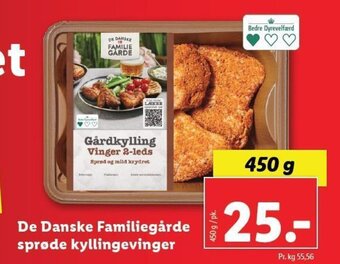 Lidl De Danske Familiegårde sprøde kyllingevinger tilbud