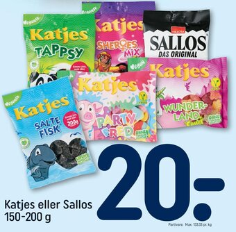 REMA 1000 Katjes eller Sallos 150-200 g tilbud
