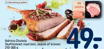 REMA 1000 Ibérico Chuleta Skaftkotelet med ben, skåret af kronen 210-300 g tilbud