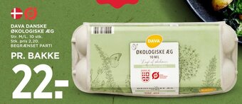 MENY DAVA DANSKE ØKOLOGISKE ÆG tilbud