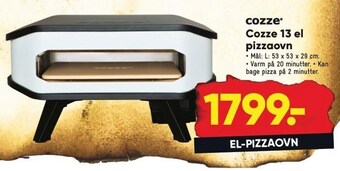 Bilka Cozze 13 el pizzaovn tilbud