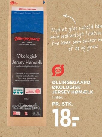 MENY ØLLINGEGAARD ØKOLOGISK JERSEY HØMÆLK tilbud