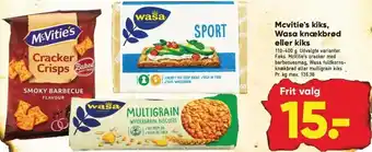 Bilka Mcvitie's kiks, wasa knækbrød eller kiks tilbud