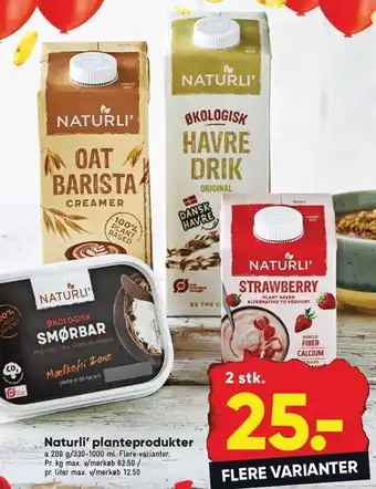Bilka Naturli' planteprodukter tilbud