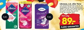 Bilka Libresse, o.b. eller tena tilbud