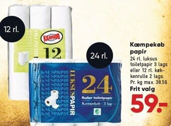 Bilka Kæmpekøb papir tilbud