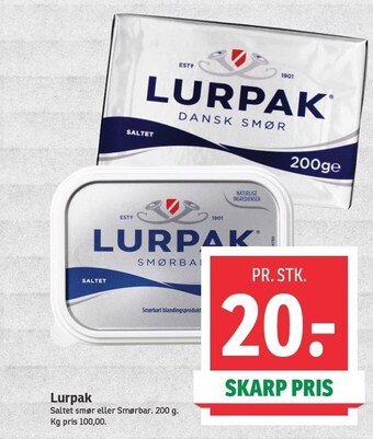 SPAR Lurpak tilbud