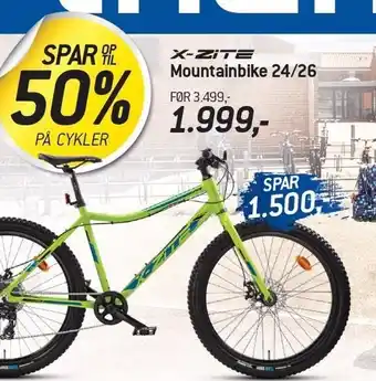 Thansen X-zite mountainbike 24/26 tilbud