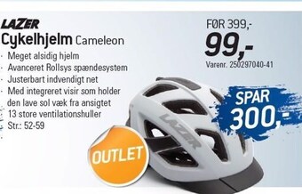 Thansen Lazer cykelhjelm tilbud