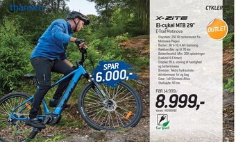 Thansen X-zite el-cykel tilbud