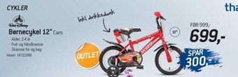 Thansen Disney børnecykel tilbud