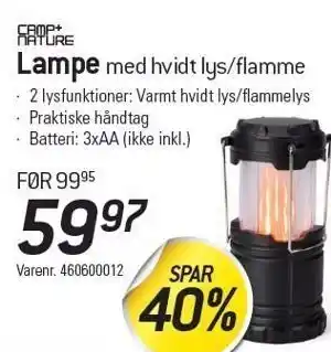 Thansen Camp+ nature lampe tilbud