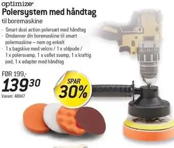 Thansen Optimize polersystem med håndtag tilbud