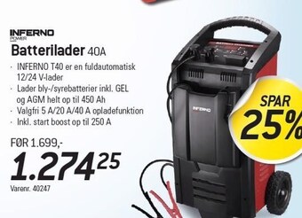 Thansen Inferno power batterilader tilbud