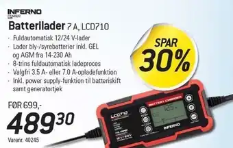 Inferno power batterilader