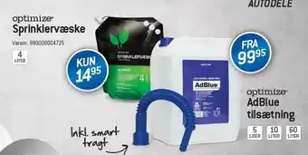 Thansen Optimize sprinklervæske eller adblue tilsætning tilbud