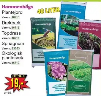 Harald Nyborg Plantejord, dækbark, topdress, sphagnum eller økologisk plantesæk tilbud