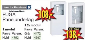 Harald Nyborg Lauritz knudsen fuga panelunderlag tilbud