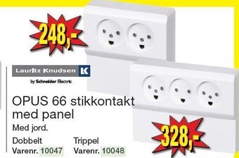 Harald Nyborg Lauritz knudsen opus 66 stikkontakt med panel tilbud