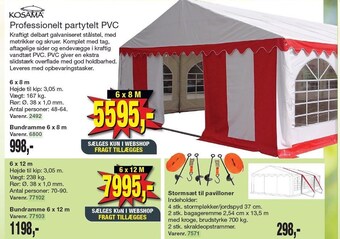 Harald Nyborg Kosama professionelt partytelt pvc tilbud