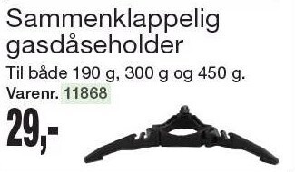 Harald Nyborg Sammenklappelig gasdåseholder tilbud