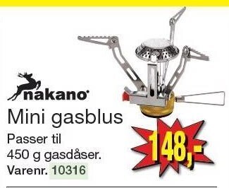 Harald Nyborg Mini gasblus tilbud