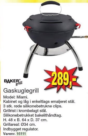 Harald Nyborg Baker grill gaskuglegrill tilbud