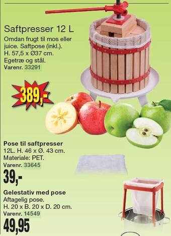Saftpresser 12 l