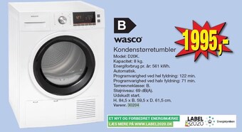 Harald Nyborg Wasco kondenstørretumbler tilbud