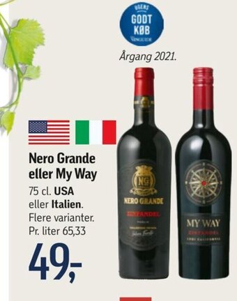 Føtex Nero Grande eller My Way tilbud