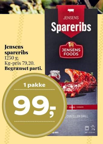 Dagli'Brugsen Jensens spareribs tilbud