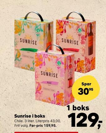 Kvickly Sunrise i boks tilbud