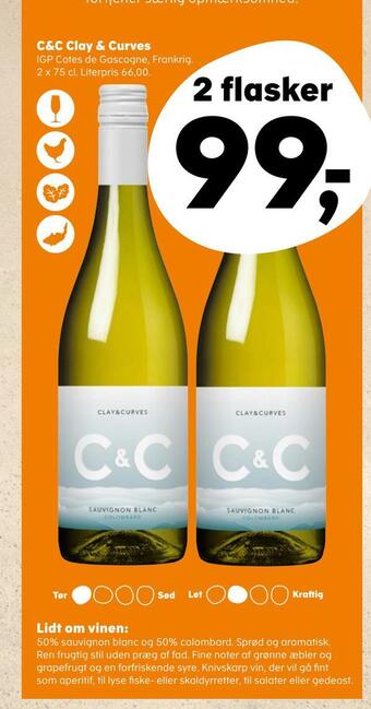 Kvickly C&c clay & curves tilbud