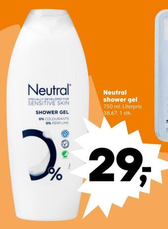 Kvickly Neutral shower gel tilbud
