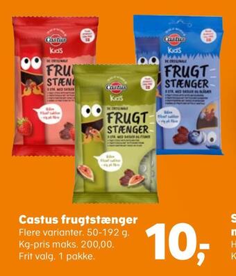 Kvickly Castus frugtstænger tilbud