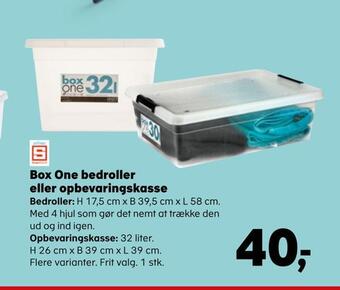 Kvickly Box one bedroller eller opbevaringskasse tilbud